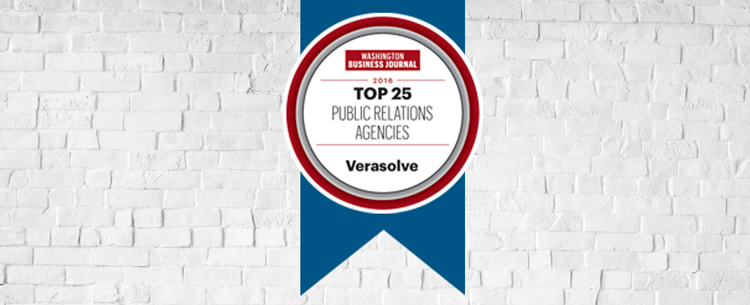 Verasolve Named Top Public Relations Agency for 2016